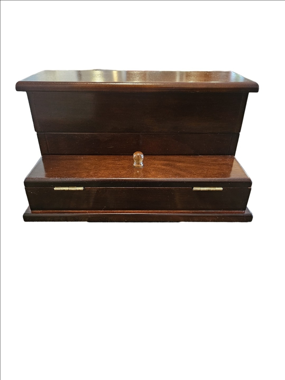 The Bombay Company Vintage Mohagany Wood Desk Organizer